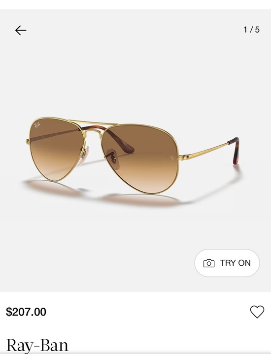 Ray-Ban Accessories - Like New Ray Ban Aviator Metal II